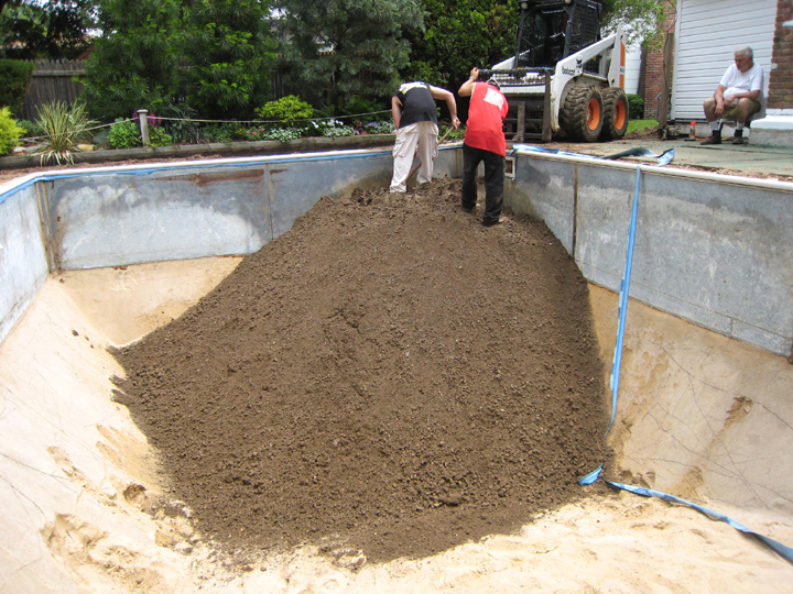 above ground pool demolition